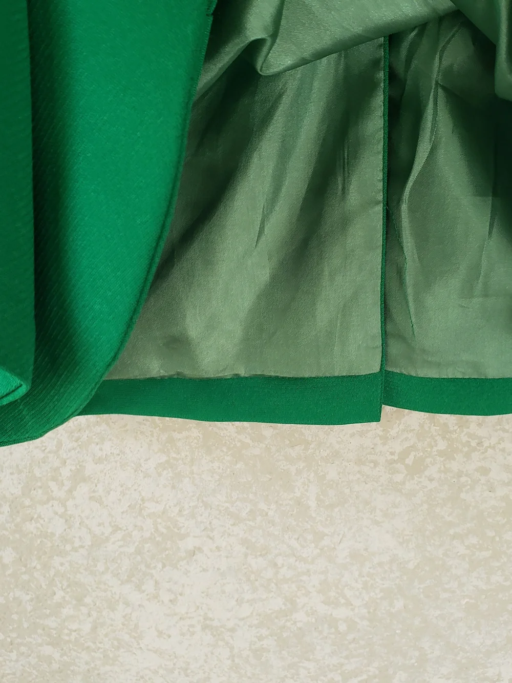 TOV Los Angeles Women's Green Ruffle-Trim Pencil Skirt Size 12 Back Slit  Office